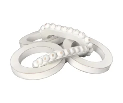 White Bead Chain Tabletop Decor