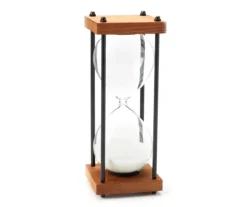 Sand Hourglass Wood & Metal Tabletop Decor