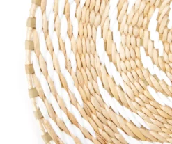 Tan & White Spiral Woven Grass Wall Decor -Big Lots Shop 810603849 A8 1