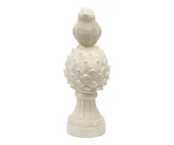 White Bird On Artichoke Tabletop Decor 3 White Bird On Artichoke Tabletop Decor -Big Lots Shop 810604371 A0 1