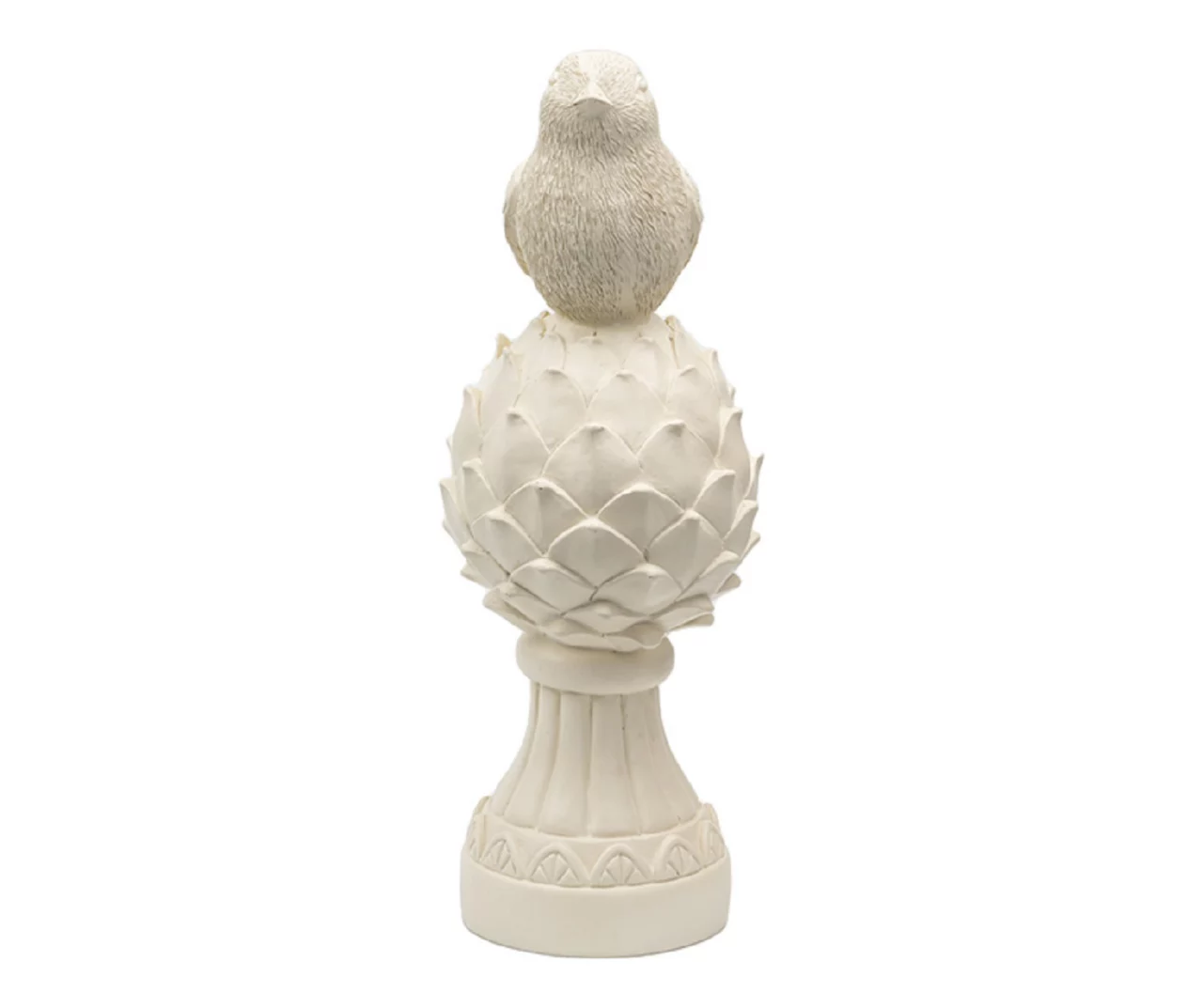 White Bird On Artichoke Tabletop Decor 2 White Bird On Artichoke Tabletop Decor - Image 2