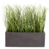 Green Artificial Grass With Dark Gray Rectangle Pot 7 Green Artificial Grass With Dark Gray Rectangle Pot -Big Lots Shop 810608393 A0