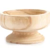 Homeward Turned Paulownia Wood Bowl With Pedestal -Big Lots Shop 810615704 A0
