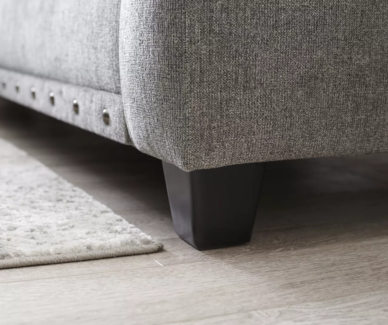 Alexandria Gray Chenille Loveseat 6 Alexandria Gray Chenille Loveseat - Image 6