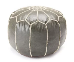 Moroccan Vegan Leather Pouf