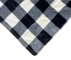 Black & White Buffalo Check Faux Fur King Comforter 8 Black & White Buffalo Check Faux Fur King Comforter -Big Lots Shop 810617563 810617564 A8 3