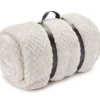 Whisper White Zigzag-Embossed Velvet Queen Blanket 10 Whisper White Zigzag-Embossed Velvet Queen Blanket -Big Lots Shop 810617573 A0