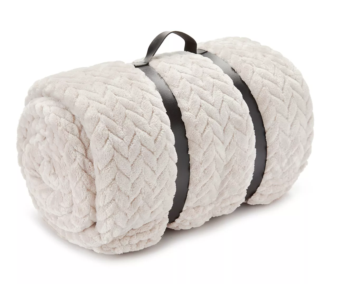 Whisper White Zigzag-Embossed Velvet Queen Blanket 1 Whisper White Zigzag-Embossed Velvet Queen Blanket