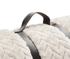 Whisper White Zigzag-Embossed Velvet Queen Blanket 6 Whisper White Zigzag-Embossed Velvet Queen Blanket -Big Lots Shop 810617573 A8 2